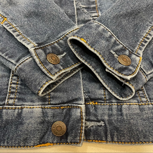 EUC GapKids 1969 Denim Medium Wash Button Jacket XS Regular - Picture 2 of 4